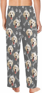 MyPupSocks Customized Face Pajamas Pants Photo Pajama Bottoms for Men S-XXL