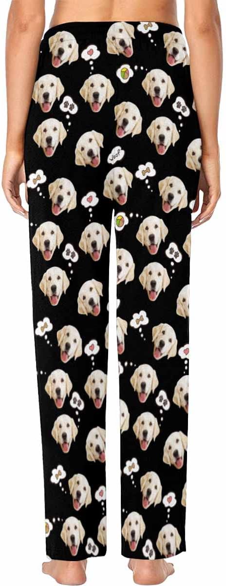 Custom Face Pajamas Pants Personalized Sleepwear Bottoms for Women XS-XXL