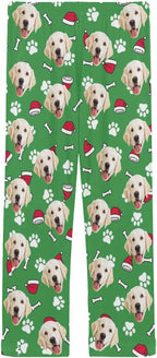 MyPupSocks Custom Pet Face Pajamas Pants Photo Pajama Bottoms for Men S-XXL