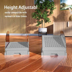 Plastic Inclined Steps Assist in Using Various Sizes of cat Litter Boxes. Plastic Large cat Litter Boxes Inclined Steps are Non Stick，Height Adjustable，Easy to Clean (Gray Small)