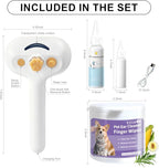 Pet Steam Brush for Dog & Cat – 3-in-1 Spray Hair Removal Comb – Steam for Shedding & Grooming – Water Brush for Long & Short Haired Pets – Spritz Defur Comb