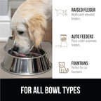 GORILLA GRIP 100% Waterproof Raised Edge BPA Free Silicone Pet Feeding Mat, Dog Cat Food Mats Contain Spills Protects Floors, Placemats for Cats and Dogs Water Bowl, Pets Accessories 23x15 Beige