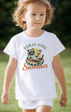 Kids Toddler Little Boys Girls T-Shirt Short Sleeve Funny Animals Graphic Letters Print Tee Top Summer Clothes