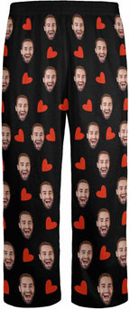Personalized Face Pajama Pants for Men Women Custom Photo Printed Pajamas Bottoms Trousers Gift for Christmas Birthday