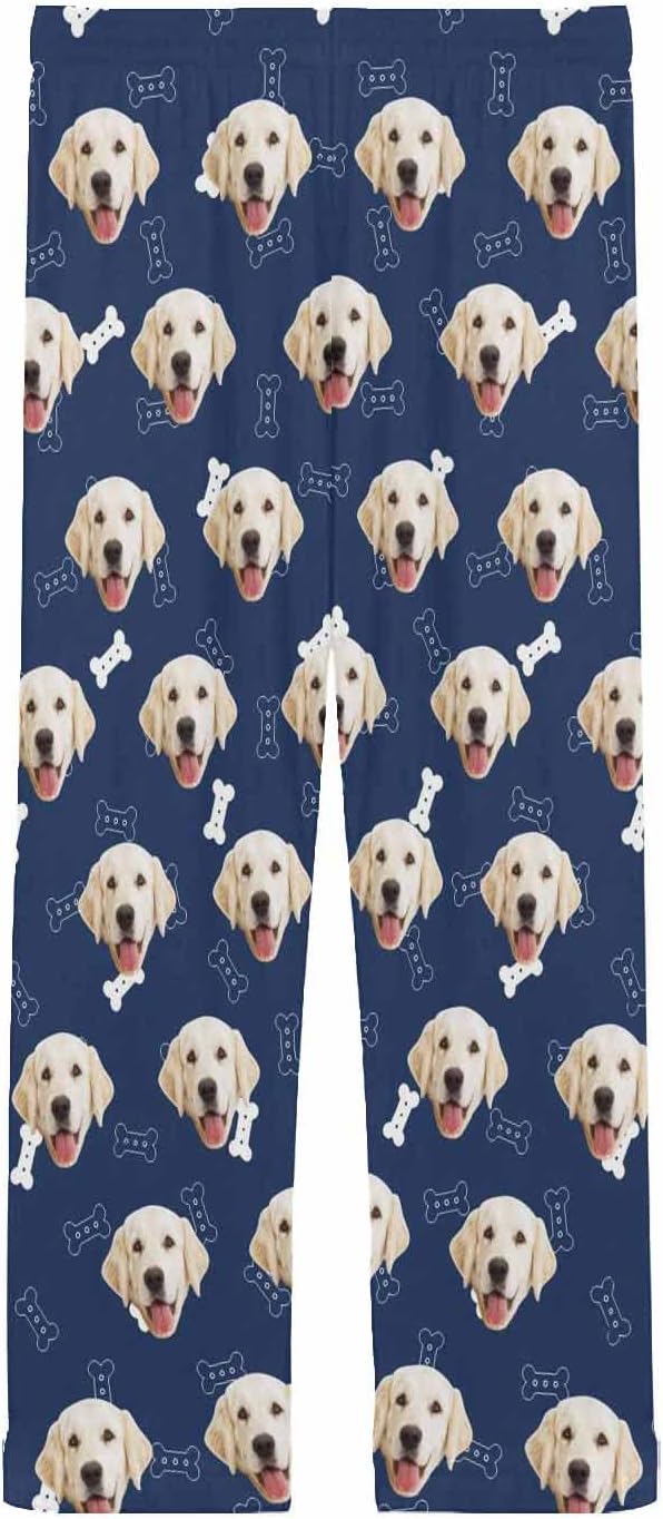 MyPupSocks Customized Face Pajamas Pants Photo Pajama Bottoms for Men S-XXL