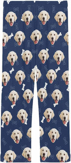 MyPupSocks Customized Face Pajamas Pants Photo Pajama Bottoms for Men S-XXL