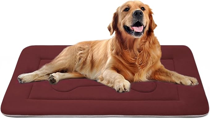 JoicyCo Dog Bed Large Crate Mat 42 in Non-Slip Washable Soft Mattress Kennel Pads