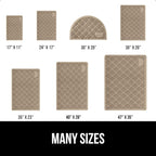 GORILLA GRIP Cat Litter Box Mat, Water Resistant, US Designed Kitty Litter Trapping Mats, Easy to Clean, Scatter Control, Less Mess and Clean Floors, Kitten Supplies for Indoor Cats, 30x20 Beige