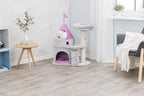 TRIXIE My Kitty Darling Castle Condo, Plush Cat Tree, Sisal Scratching Post, Removable Bed, Crinkling Blanket, Cat Toy