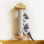 15" Cat Scratching Replacement Posts Natural Sisal Scratcher Post for Cats Cube Tower Kittens Scratch Pole Perch Interactive Toys Furniture Accessories Deterrent Tree 2 Pack Include M8 Screws White