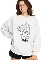 Custom Dog Face Sweatshirt Hoodie T-Shirt, Custom Pet Name, Personalized Pet Photo, Dog Lovers Gifts, Christmas
