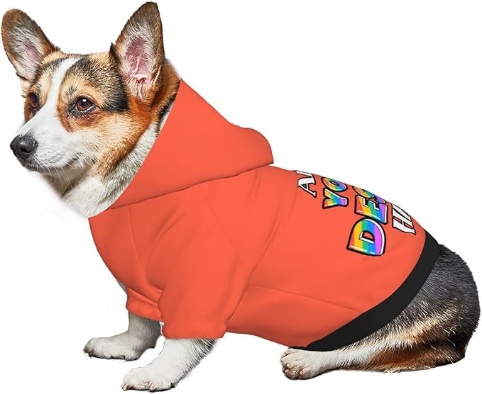 Custom Dog Hoodie Personalized Dog Sweatshirt, Dog Clothes for Small Dogs Customizable, Tomato, XXL, Ropa para Perros Pequeños Customized Pets Puppy Clothes, Personalized Gifts