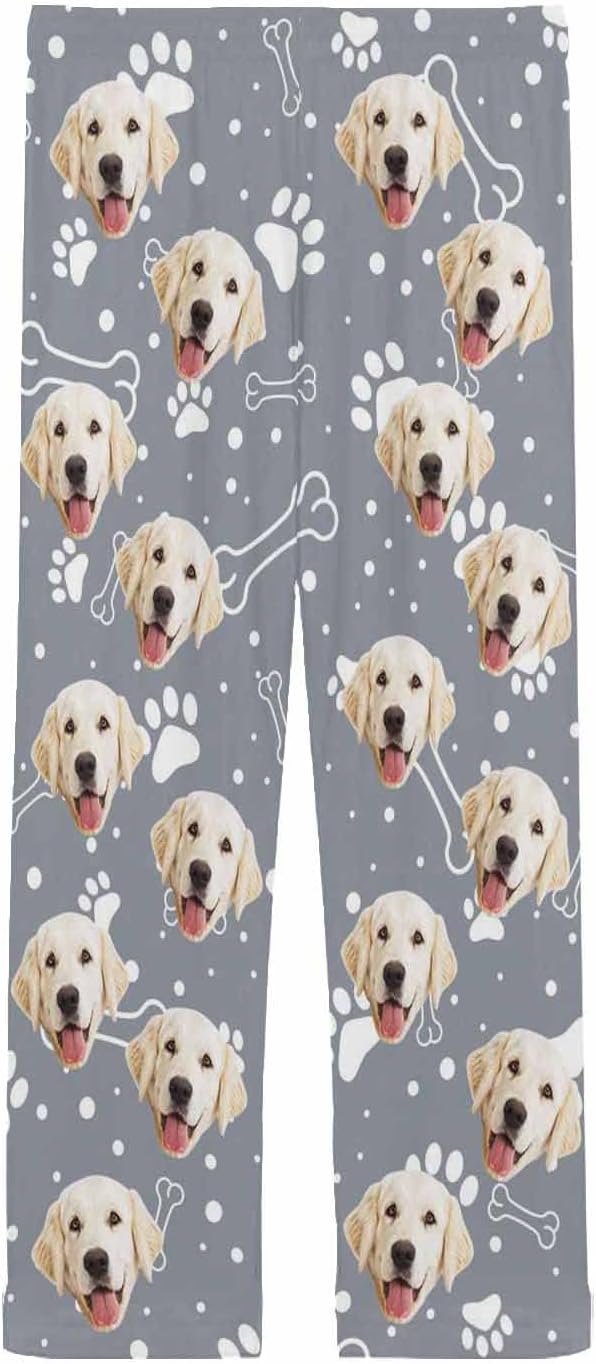 MyPupSocks Personalized Face Pajamas Pants Photo Pajama Bottoms for Men S-XXL