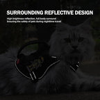 Cat Harness and Leash Set for Walking Escape Proof Adjustable Reflective Large Cat Tactical Harness with Patches Breathable Summer Vest Soft Mesh Padding Handle Easy to Control (Black, S)