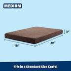 Barkbox Orthopedic Dog Bed with Memory Foam, Premium Comfort for Dogs and Puppies, Dog Bed for Joint Relief and Restful Sleep, Durable and Easy to Clean - Espresso, Medium