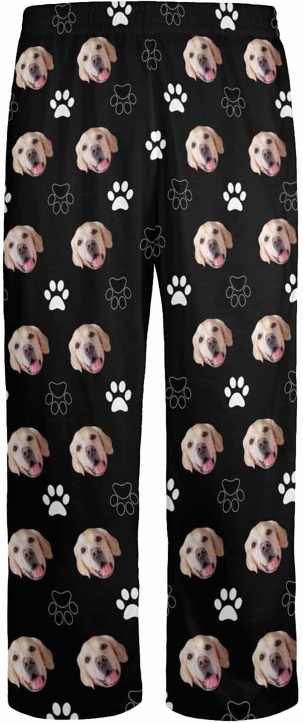 Personalized Face Pajama Pants for Men Women Custom Photo Printed Pajamas Bottoms Trousers Gift for Christmas Birthday