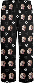 Personalized Face Pajama Pants for Men Women Custom Photo Printed Pajamas Bottoms Trousers Gift for Christmas Birthday