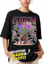 NAZENTI Custom Valentine Shirt Gifts for Boyfriend, Customized Bootleg Rap Tee