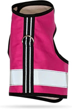 Kitty Holster Reflective Cat Harness – High-Visibility Cat Harness for Travel, Day and Night Walking - Soft Cotton Cat Accessories, Breathable, Secure & Washable, Made in USA - Flamingo Pink, XL