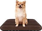 Dog Crate Pad, Ultra Soft & Anti-Slip Kennel Mat, Secure Fit for Metal Crates & Dog Cages, Washable Cozy Bed for Small Medium Large Dogs (Dark Brown, M(28"*16"*1.5"))