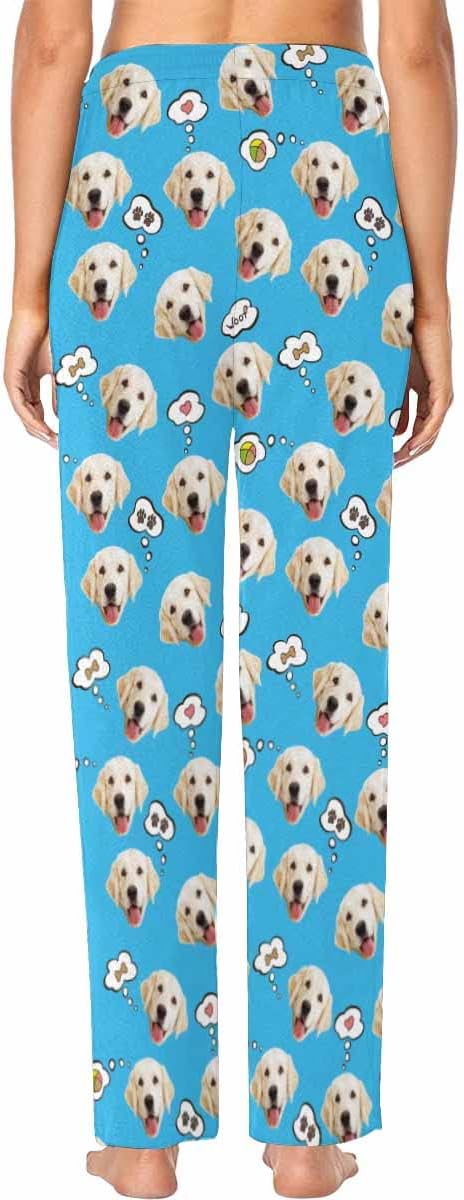 Custom Face Pajamas Pants Personalized Sleepwear Bottoms for Women XS-XXL