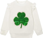 RETSUGO Toddler Baby Girls Sweatshirts Casual Pullover Crewneck Winter Long Sleeve Tops Shirts Clothes 3T-8T