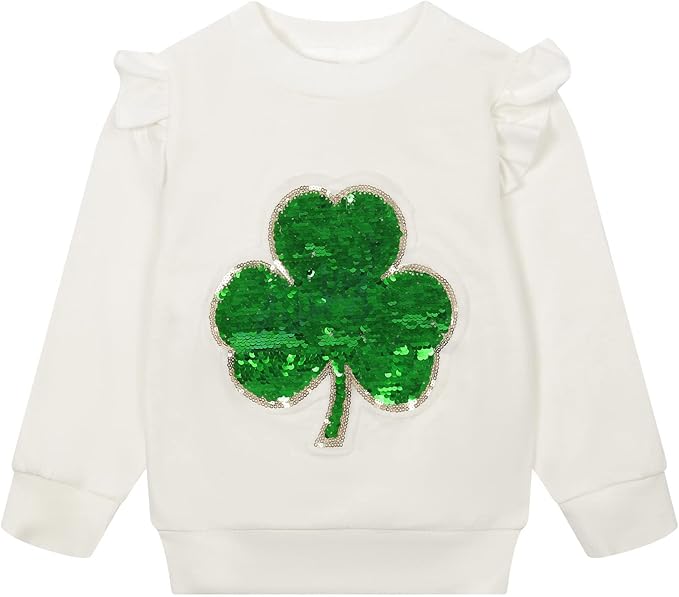 RETSUGO Toddler Baby Girls Sweatshirts Casual Pullover Crewneck Winter Long Sleeve Tops Shirts Clothes 3T-8T