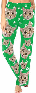 FunStudio Personalized Pajama Pants for Women Custom Photo Face Printed Pajama Bottoms with Pockets