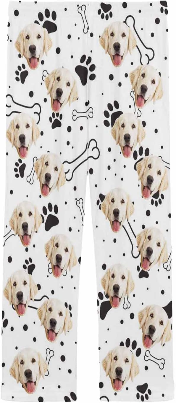 MyPupSocks Personalized Face Pajamas Pants Photo Pajama Bottoms for Men S-XXL