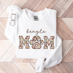 CHILLEVER Personalized Embroidered Dog Mom Sweatshirt, Dog Mama Crewneck, Gift for Mom, Pet Name On The Sleeve