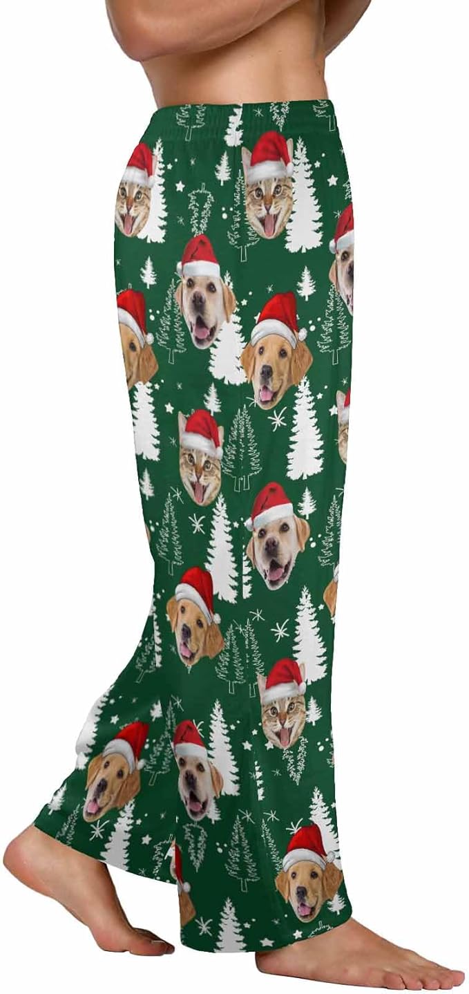Custom Pajama Pants for Men, Personalized PJ Pants with Photos, Custom Mens Pajama Shorts, Gifts for Dad Husband