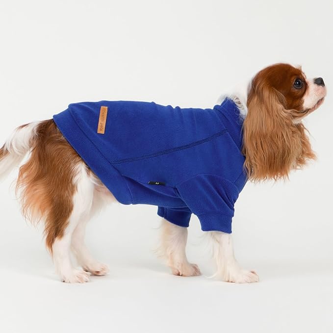 Fitwarm 3 Pack Classic Fleece Dog Sweater, Winter Clothes for Small Dogs Boy Girl, Turtleneck Dog Sweatshirt, Pet Apparel, Orange Red, Royal Blue, Neon Yellow, XL