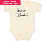 COUPLEHOODIES Personalized Baby Onesie Bodysuit – Custom Embroidery Gift for Pregnancy Reveal Baby Shower or First Grandchild