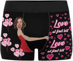 M YESCUSTOM Custom Faces Funny Short Briefs Gift for Husband Underwear