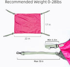 2 Pcs Small Kitty Cat Hammock for Cage,2 Pieces Reversible Cat Hanging Hammock,Cat Hammock Hanging,Washable Soft Outdoor Cat Mat,Waterproof Cooling Kittens Pad for Cats (Large, RedRed)