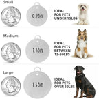 Colorful Dog Tags Personalized, Engraved Dog Tags with Colored Printing for Pets, Dog Name tag with deep Engraving, Custom pet ID Tags, Customizable cat Collar Holder tag (Dolphin)