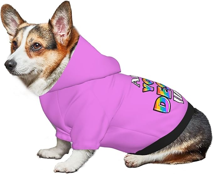 Custom Dog Hoodie, Personalized Dog Sweatshirt, Dog Clothes for Small Dogs Customizable, Violet, XS, Ropa para Perros Pequeños, Customized Pets Puppy Clothes, Personalized Gifts