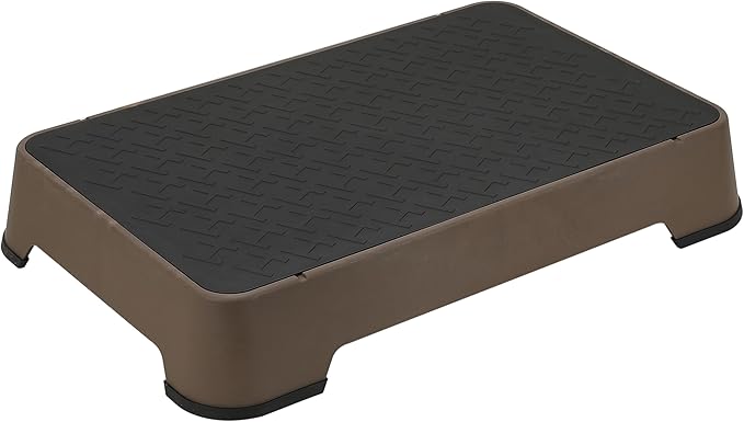 HUNTMARK Dog Training Place Board - Durable Hunting Dog Training Platform - Non-Skid Surface and Nonslip Feet - Stackable, Portable Agility Platform - Modern Puppy Trainer Equipment (Brown)