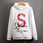 Artsadd Custom Face Unisex athletic Pockets Sweatshirt Loose Hoodie Custom Christmas Long Sleeve Sweatshirt Hooded Pullover
