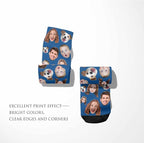 Artsadd Custom Face Socks for Women Men Cat Dog Lovers, Customized Unisex Funny Crew Sock Gifts