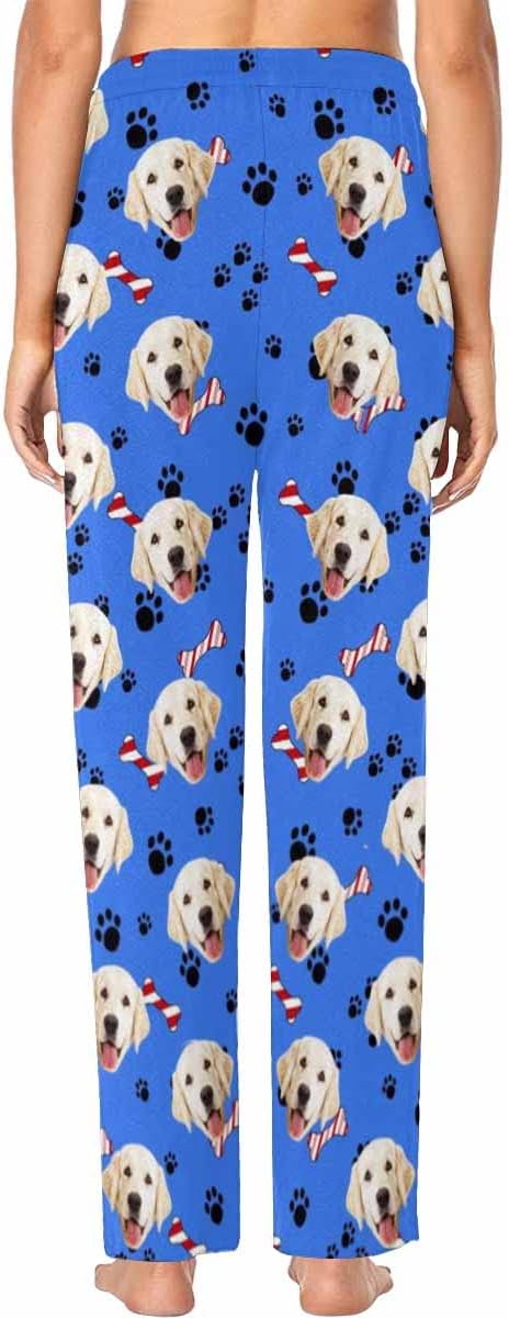 Custom Face Pajamas Pants Personalized Nightwear Bottoms for Women XS-XXL