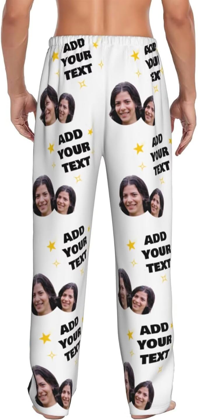Custom Pajama Pants Personalized Pajama Bottoms With Photo Customizable Pajama For Men Women Add Your Design