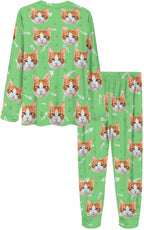 MyPupSocks Custom Face Pajamas Sets for Women, Personalized Photo Sleepwear XS-XXL