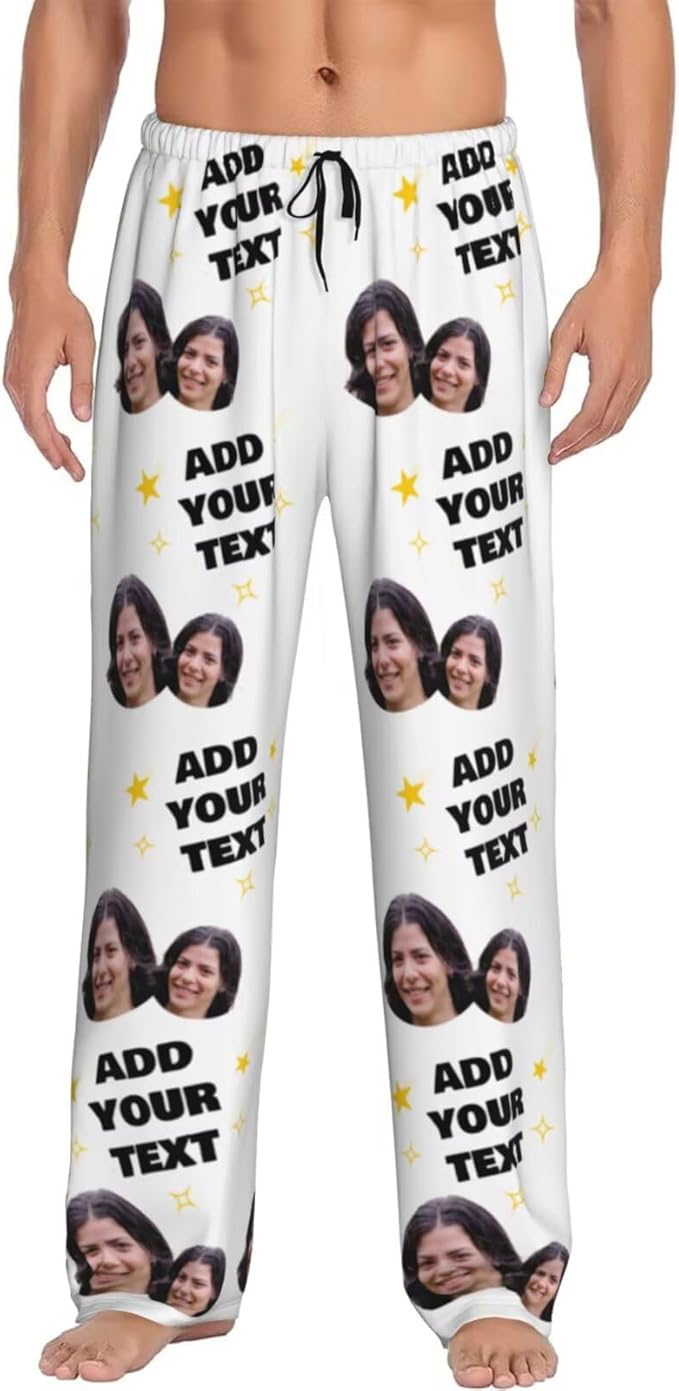 Custom Pajama Pants Personalized Pajama Bottoms With Photo Customizable Pajama For Men Women Add Your Design