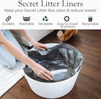 Reusable Litter Box Liners by Bundle & Bliss, 3-Pack - Easy to Clean, Non-Slip Litter Liners For Secret Litter Box - Durable Design, Waterproof, Scoop & Scratch-Resistant, Leak Proof, Machine-Washable