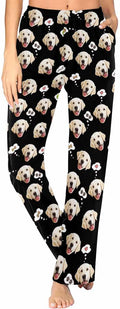 Custom Face Pajamas Pants Personalized Sleepwear Bottoms for Women XS-XXL