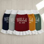 Personalized Embroidered Pet Sweater with Name, Soft Knit Dog and Cat Apparel, Custom Pet Clothing for Small to Large Pets, Ideal Gift for Pet Lovers Gift#2
