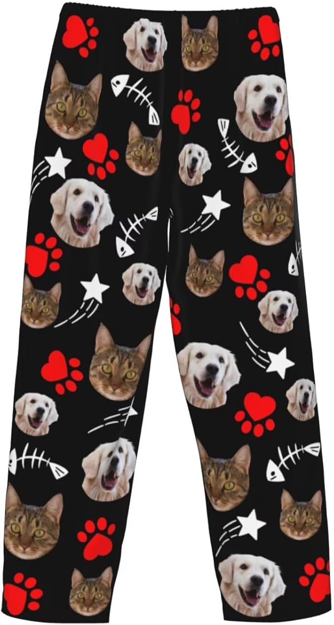 Custom Pajama Pants Personalized Pajama Bottoms With Photo Customizable Pajama For Men Women Add Your Design