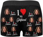 M YESCUSTOM Custom Faces Funny Short Briefs Gift for Husband Underwear