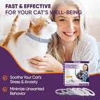 Calming Collars for Cats with Pheromones, Anxiety and Stress Relief 6 Pack Adjustable and Waterproof. Drug Free Solution Helps Reduce Spraying,Aggression and Nervous Behavior
